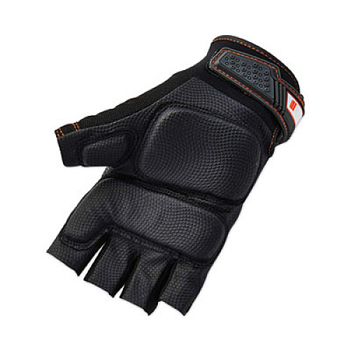 ergodyne ProFlex 900 Half-Finger Impact Gloves, EN388: 1121X, Small, Black, Pair (17692)