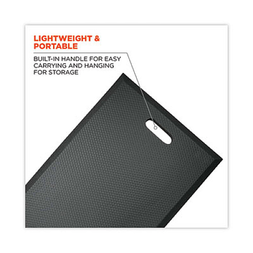 ergodyne ProFlex 381 Standard Foam Kneeling Pad, 0.5", Medium, Black (18382)