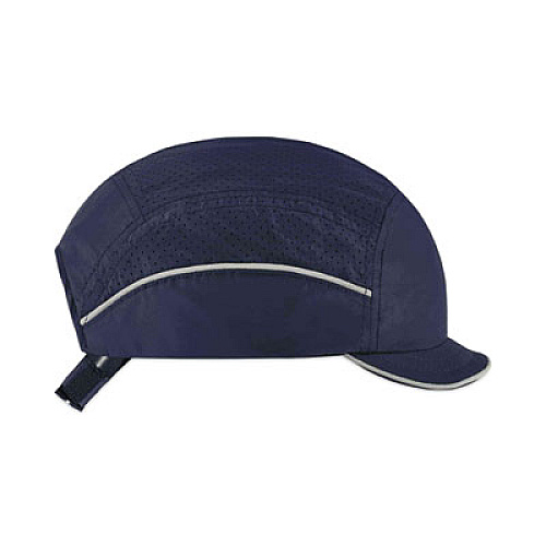 ergodyne Skullerz 8955 Lightweight Bump Cap Hat, Micro Brim, Navy (23332)