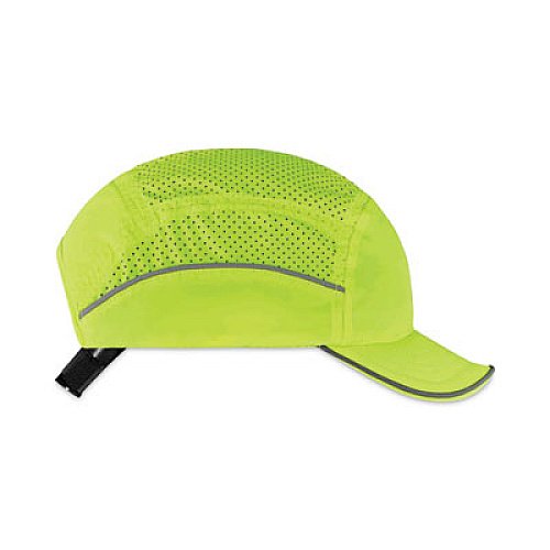 ergodyne Skullerz 8955 Lightweight Bump Cap Hat, Short Brim Lime (23351)