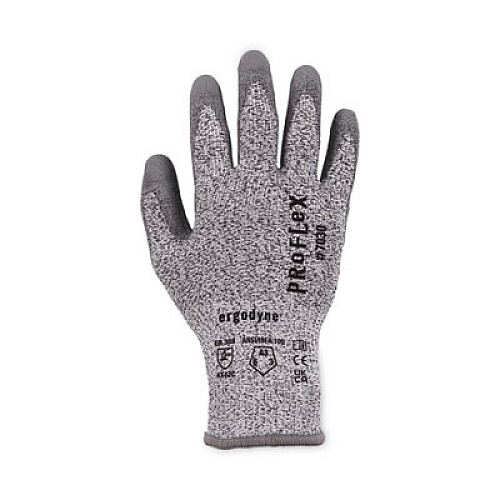 ergodyne ProFlex 7030 ANSI A3 PU Coated CR Gloves, EN388: 4X42C, 9" Long, X-Large, Gray, 12 Pairs (10455)