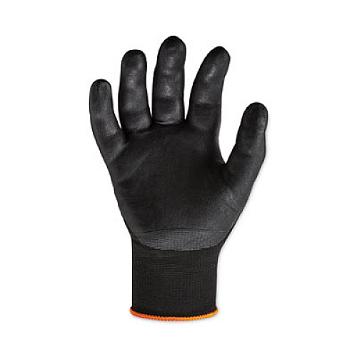 ergodyne ProFlex 7001 Nitrile-Coated Gloves, EN388: 4121X, 9" Long, Large, Black, 144 Pairs/Carton (17854)