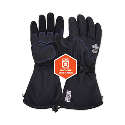 ergodyne ProFlex 825WP Thermal Waterproof Winter Work Gloves, X-Large, Black, Pair (17605)