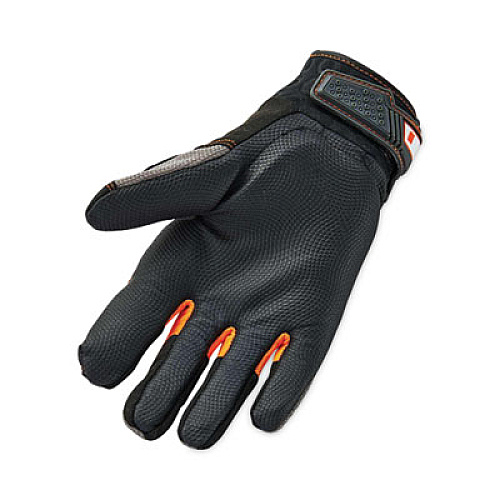 ergodyne ProFlex 9015F(x) Certified Anti-Vibration Gloves with Dorsal Protection, EN388: 2121X, Small, Black, Pair (17302)