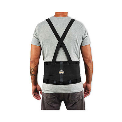 ergodyne ProFlex 100 Economy Spandex Back Support Brace, 3X-Large, 46" to 52" Waist, Black (11387)