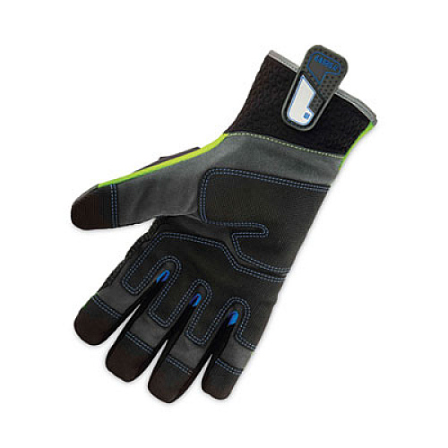 ergodyne ProFlex 925WP Performance Dorsal Impact-Reducing Thermal Waterproof Gloves, EN388: 3323XP, XX-Large, Black/Lime, Pair (18106)