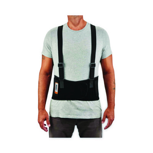 ergodyne ProFlex 1650 Economy Elastic Back Support Brace, 3X-Large, 46" to 52" Waist, Black (11097)
