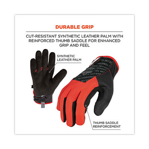 ergodyne ProFlex 812CR6 ANSI A6 Utility and CR Gloves, EN388: 2543E, 9" Long, XX-Large, Black, Pair (17926)