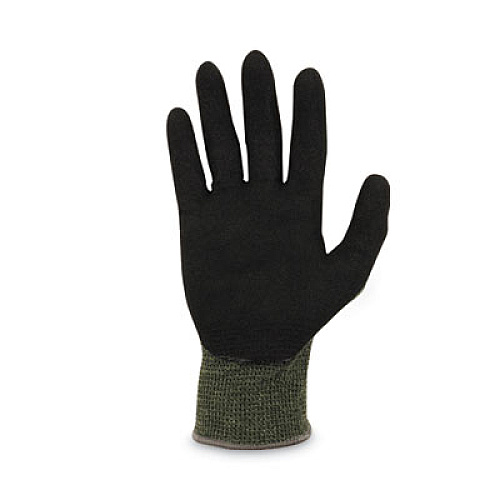 ergodyne ProFlex 7042 ANSI A4 Nitrile-Coated CR Gloves, EN388: 4X41D, 9" Long, Large, Green, Pair (10344)