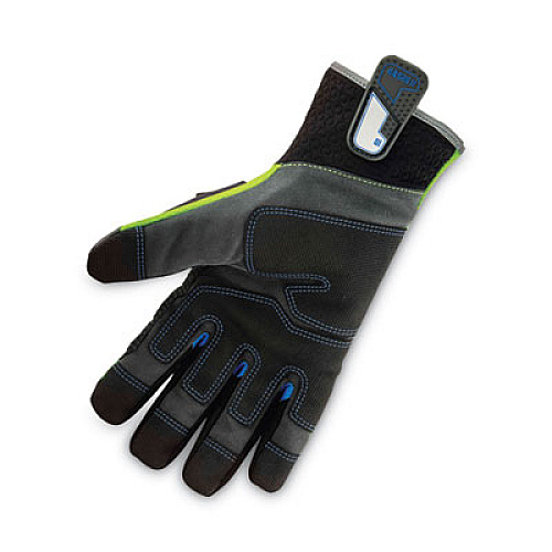 ergodyne ProFlex 925WP Performance Dorsal Impact-Reducing Thermal Waterproof Gloves, EN388: 3323XP, Small, Black/Lime, Pair (18102)