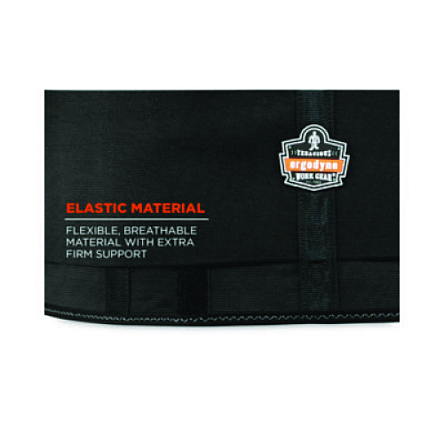 ergodyne ProFlex 1650 Economy Elastic Back Support Brace, 4X-Large, 52" to 58" Waist, Black (11098)