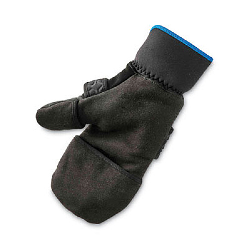 ergodyne ProFlex 816 Thermal Flip-Top Gloves, EN388: 3423X, 9" Long, Small, Black, Pair (17342)