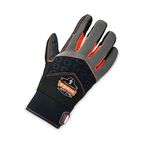ergodyne ProFlex 9001 Full-Finger Impact Gloves, EN388: 1121X, Medium, Black, Pair (17773)