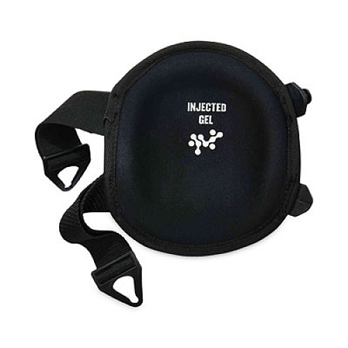 ergodyne ProFlex 355 Injected Gel Knee Pads, Short Cap, Buckle Closure, One Size Fits Most, Black, Pair (18455)