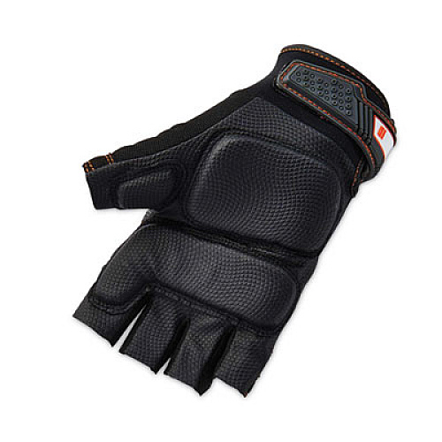 ergodyne ProFlex 900 Half-Finger Impact Gloves, EN388: 1121X, Medium, Black, Pair (17693)