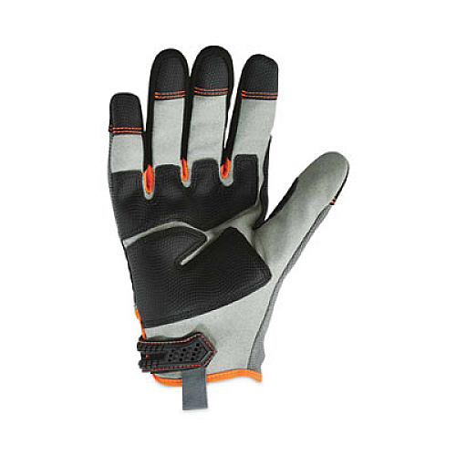 ergodyne ProFlex 710 Heavy-Duty Mechanics Gloves, 9" Long, XX-Large, Gray, Pair (17046)