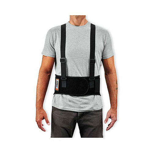 ergodyne ProFlex 1625 Elastic Back Support Brace, 3X-Large, 46" to 52" Waist, Black (11117)