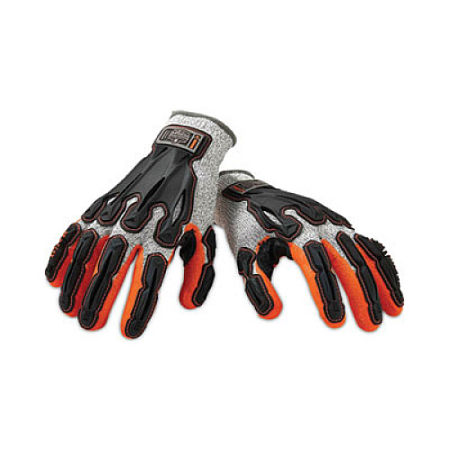 ergodyne ProFlex 922CR Nitrile Coated Cut-Resistant Gloves, EN388: 4442CP, Small, Gray, Pair (17092)