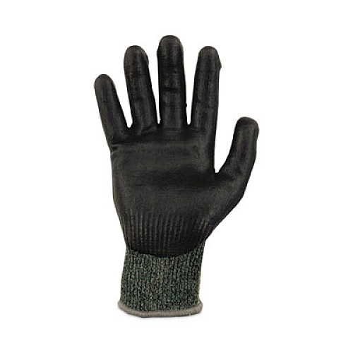 ergodyne ProFlex 7070 ANSI A7 Nitrile Coated CR Gloves, EN388: 4X42F, 9" Long, Medium, Green, 12 Pairs (18033)