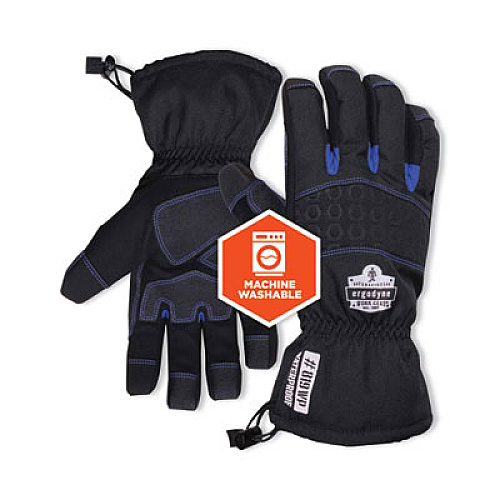 ergodyne ProFlex 819WP Extreme Thermal WP Gloves, EN388: 4222B, 9" Long, XX-Large, Black, Pair (17616)