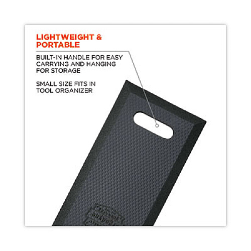ergodyne ProFlex 376 Small Foam Kneeling Pad, 0.5", Small, Black (18378)