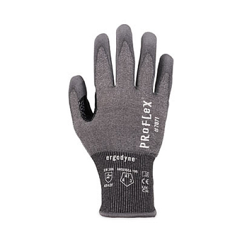ergodyne ProFlex 7071 ANSI A7 PU Coated CR Gloves, EN388: 4X42F, 9" Long, XX-Large, Gray, 12 Pairs (18066)