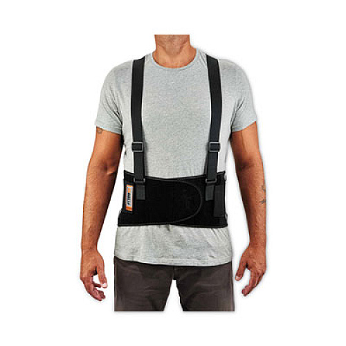 ergodyne ProFlex 1100SF Standard Spandex Back Support Brace, 3X-Large, 46" to 52" Waist, Black (11607)
