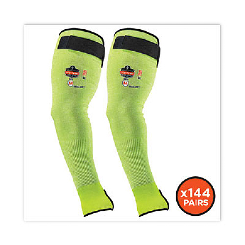 ergodyne ProFlex 7941-PR CR Protective Arm Sleeve, 22", Lime, 144 Pairs/Carton (17949)