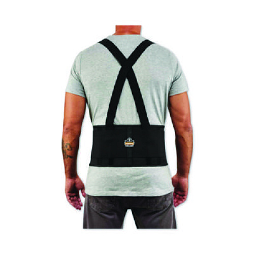ergodyne ProFlex 1650 Economy Elastic Back Support Brace, 4X-Large, 52" to 58" Waist, Black (11098)