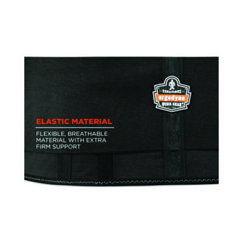 ergodyne ProFlex 1650 Economy Elastic Back Support Brace, 3X-Large, 46" to 52" Waist, Black (11097)