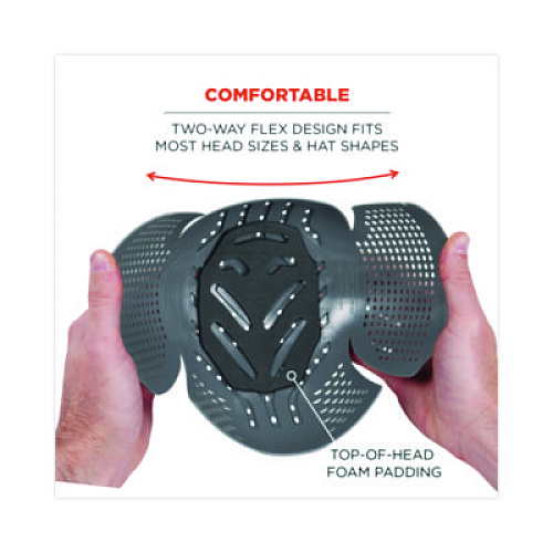 ergodyne Skullerz 8945F(x) Universal Bump Cap Insert - Extra Venting, Charcoal (23481)