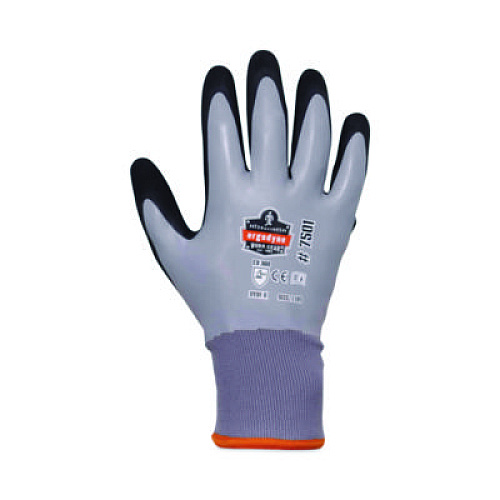 ergodyne ProFlex 7501 Coated Waterproof Winter Gloves, EN388: 2131X, 10.5" Long, Large, Gray, Pair (17634)