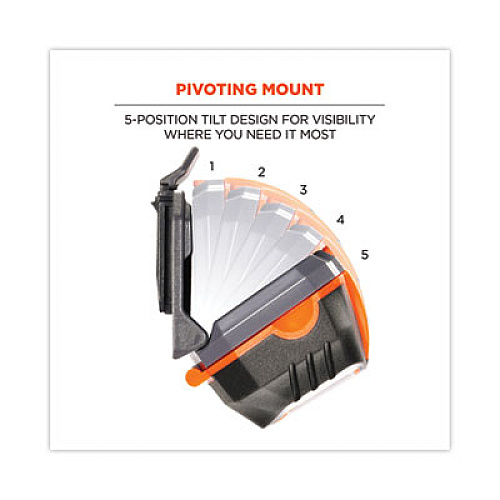 ergodyne Skullerz 8981 Hard Hat LED Light, Orange (60191)