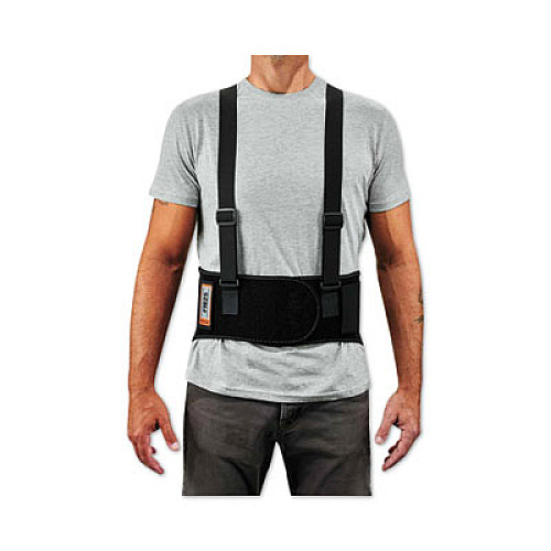 ergodyne ProFlex 1625 Elastic Back Support Brace, X-Small, 20" to 25" Waist, Black (11111)