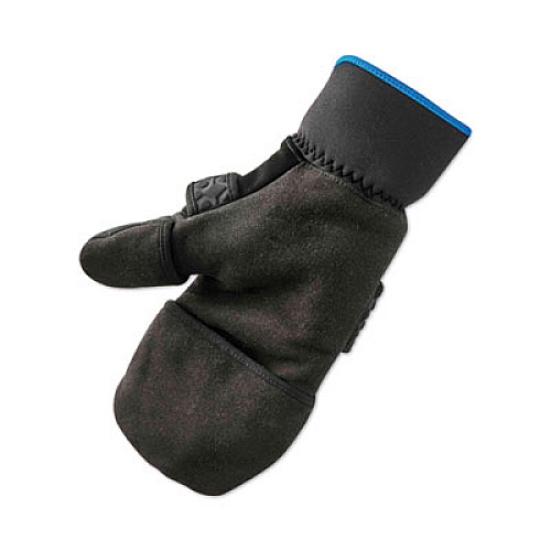 ergodyne ProFlex 816 Thermal Flip-Top Gloves, EN388: 3423X, 9" Long, Medium, Black, Pair (17343)