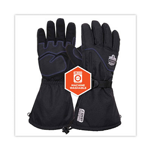 ergodyne ProFlex 825WP Thermal Waterproof Winter Work Gloves, XX-Large, Black, Pair (17606)