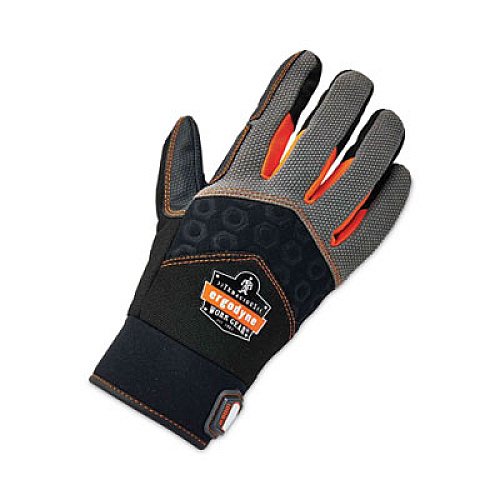 ergodyne ProFlex 9001 Full-Finger Impact Gloves, EN388: 1121X, Large, Black, Pair (17774)