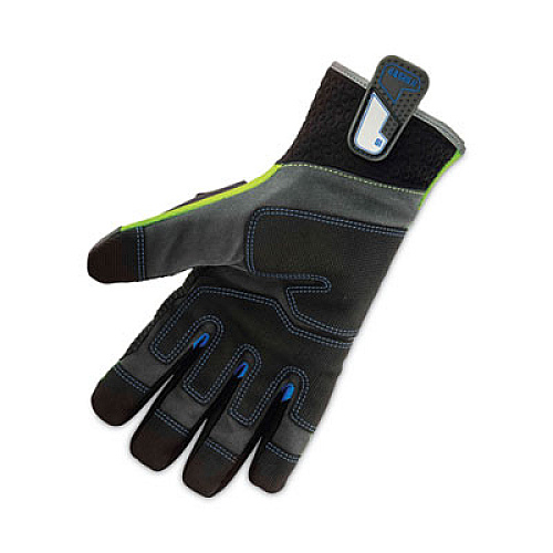 ergodyne ProFlex 925WP Performance Dorsal Impact-Reducing Thermal Waterproof Gloves, EN388: 3323XP, Large, Black/Lime, Pair (18104)