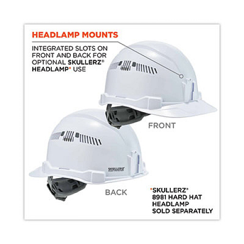 ergodyne Skullerz 8972 Class C Hard Hat Cap Style, White (60144)