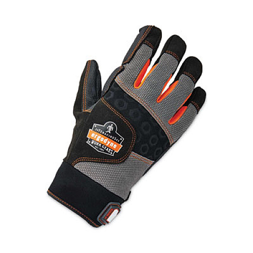 ergodyne ProFlex 9002 Certified Full-Finger Anti-Vibration Gloves, EN388: 2121X, XX-Large, Black, Pair (17706)