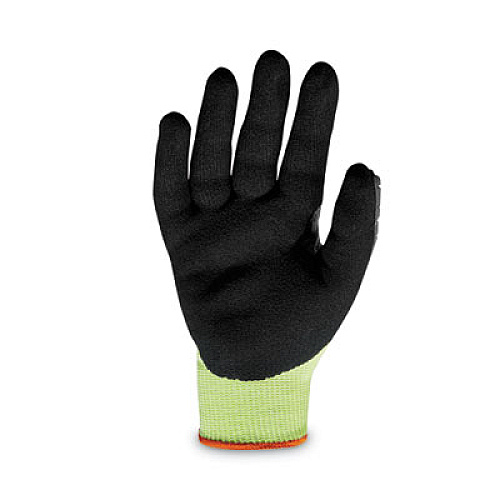 ergodyne ProFlex 7141 ANSI A4 DIR Nitrile-Coated CR Gloves, EN388: 4X42DP, 9" Long, X-Large, Lime, Pair (17915)