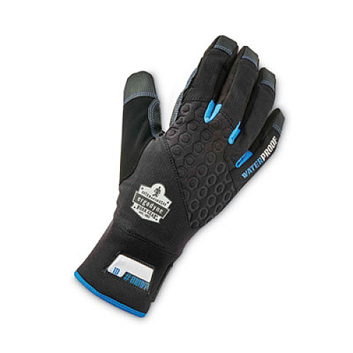 ergodyne ProFlex 818WP Thermal WP Gloves with Tena-Grip, EN388: 3423X, 9" Long, X-Large, Black, Pair (17385)