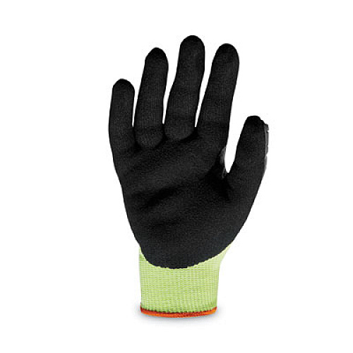 ergodyne ProFlex 7141 ANSI A4 DIR Nitrile-Coated CR Gloves, EN388: 4X42DP, 9" Long, XX-Large, Lime, Pair (17916)