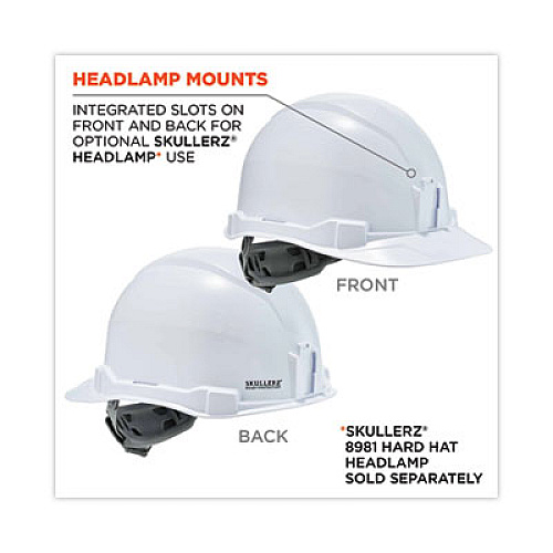ergodyne Skullerz 8970 Class E Hard Hat Cap Style, White (60140)