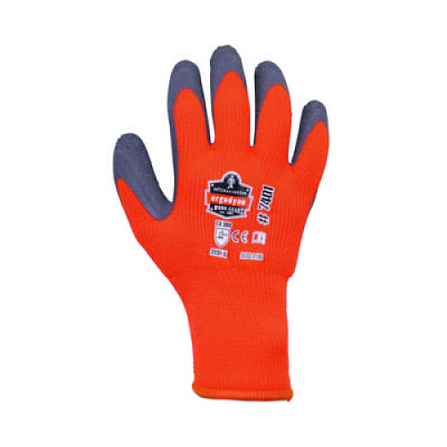 ergodyne ProFlex 7401-CASE Coated Lightweight Winter Gloves, EN388: 2131X, 9" Long, Large, Orange, Pair (17624)