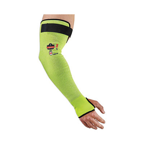 ergodyne ProFlex 7941-PR CR Protective Arm Sleeve, 18", Lime, 144 Pairs/Carton (17947)