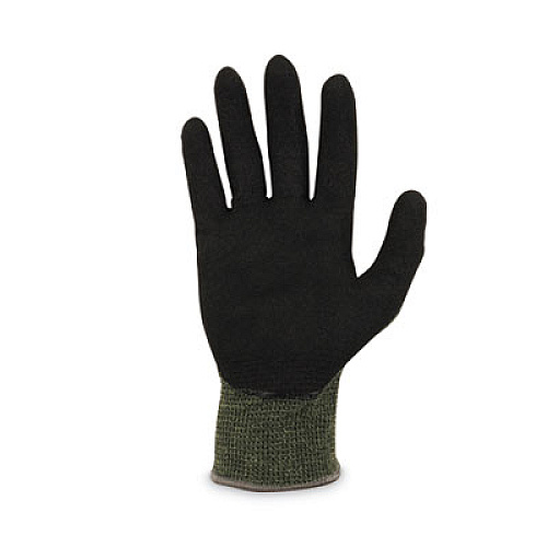 ergodyne ProFlex 7042 ANSI A4 Nitrile-Coated CR Gloves, EN388: 4X41D, 9" Long, X-Large, Green, Pair (10345)