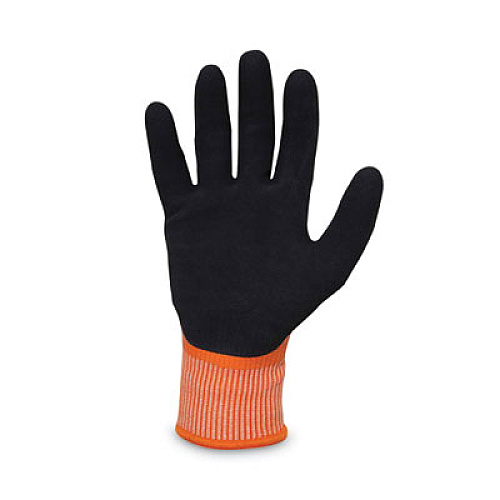ergodyne ProFlex 7551 ANSI A5 Coated Waterproof CR Gloves, EN388: 4X43E, 10.5" Long, Large, Orange, Pair (17674)