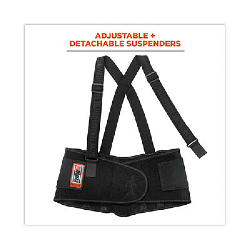 ergodyne ProFlex 2000SF High-Performance Spandex Back Support Brace, X-Small, 20" to 25" Waist, Black (11281)