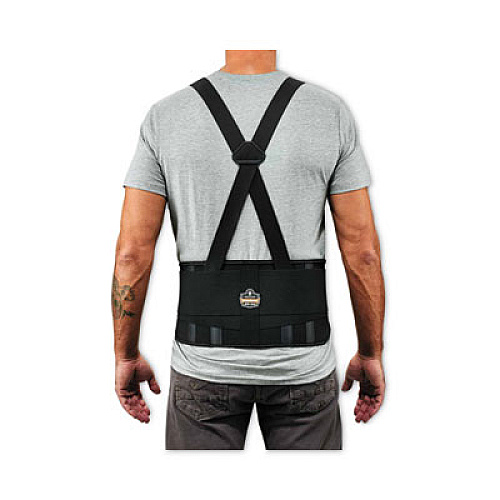 ergodyne ProFlex 1625 Elastic Back Support Brace, Large, 34" to 38" Waist, Black (11114)